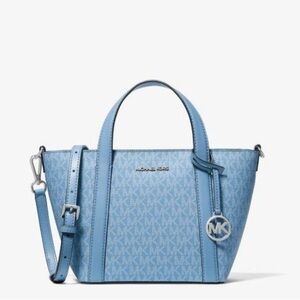 Michael Kors Small Pratt Tote in Pacific Blue – Brand New With Tags